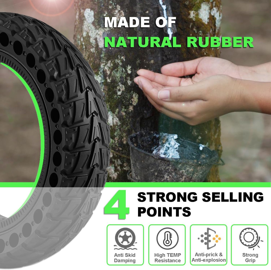 Monuary 2PCS E Scooter Reifen 8 1 2 x2 Vollgummi, 50/75-6.1 Vollgummireifen, Reifen Vollgummi 8,5 Zo