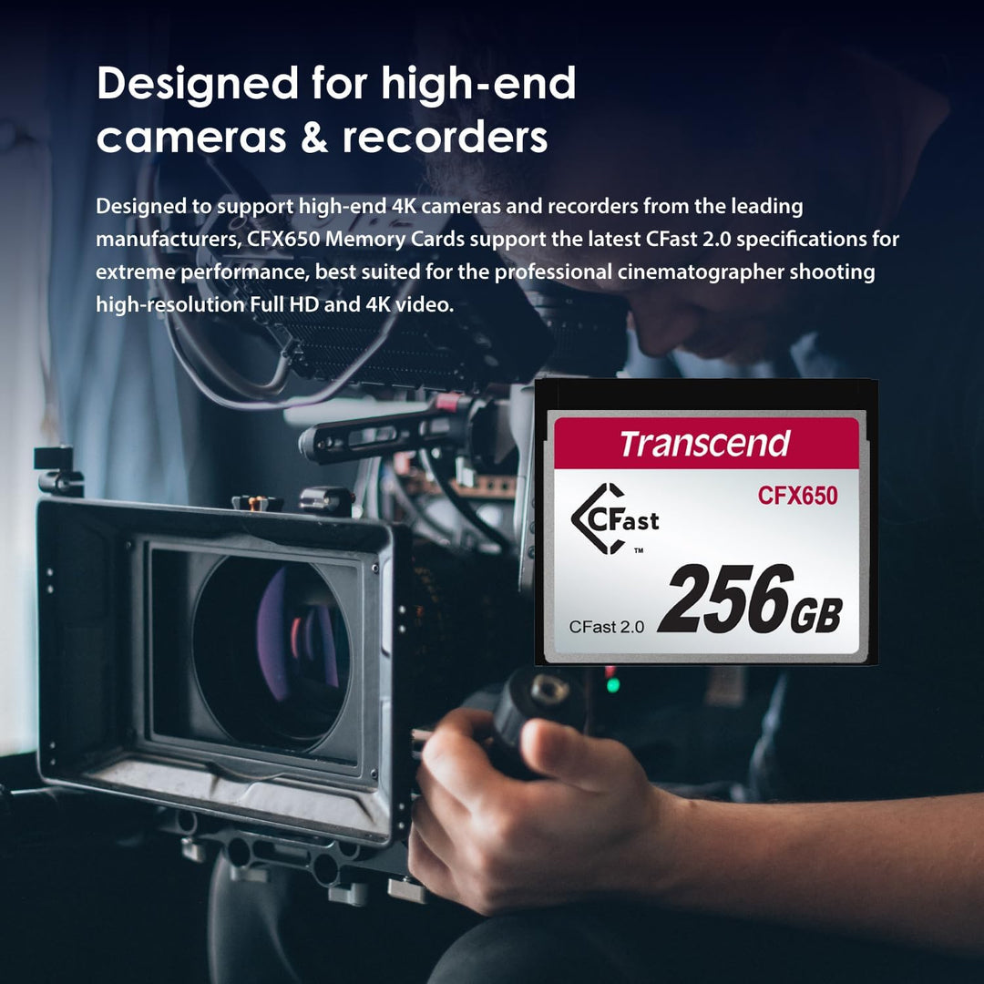 Transcend 128 GB CFast 2.0 CFX650 Speicherkarte TS128GCFX650 128GB, 128GB