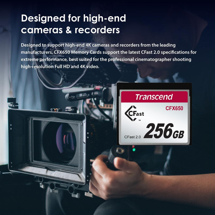 Transcend 128 GB CFast 2.0 CFX650 Speicherkarte TS128GCFX650 128GB, 128GB