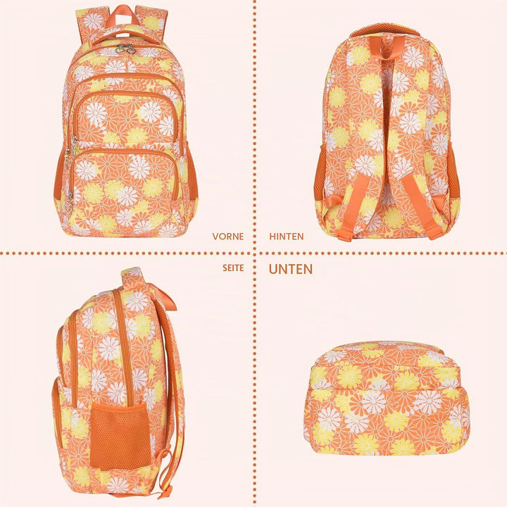 ZHIERNA Schulrucksack Mädchen Teenager Schule Rucksack Damen Schulranzen Kinder Schultasche mit Lunc
