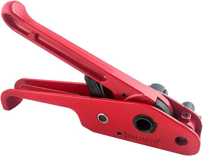 QWORK® Manuelles Umreifungsgerät, für 13mm-19mm PP/PET Kunststoffspanner Umreifungsband Kit 1 Stücke