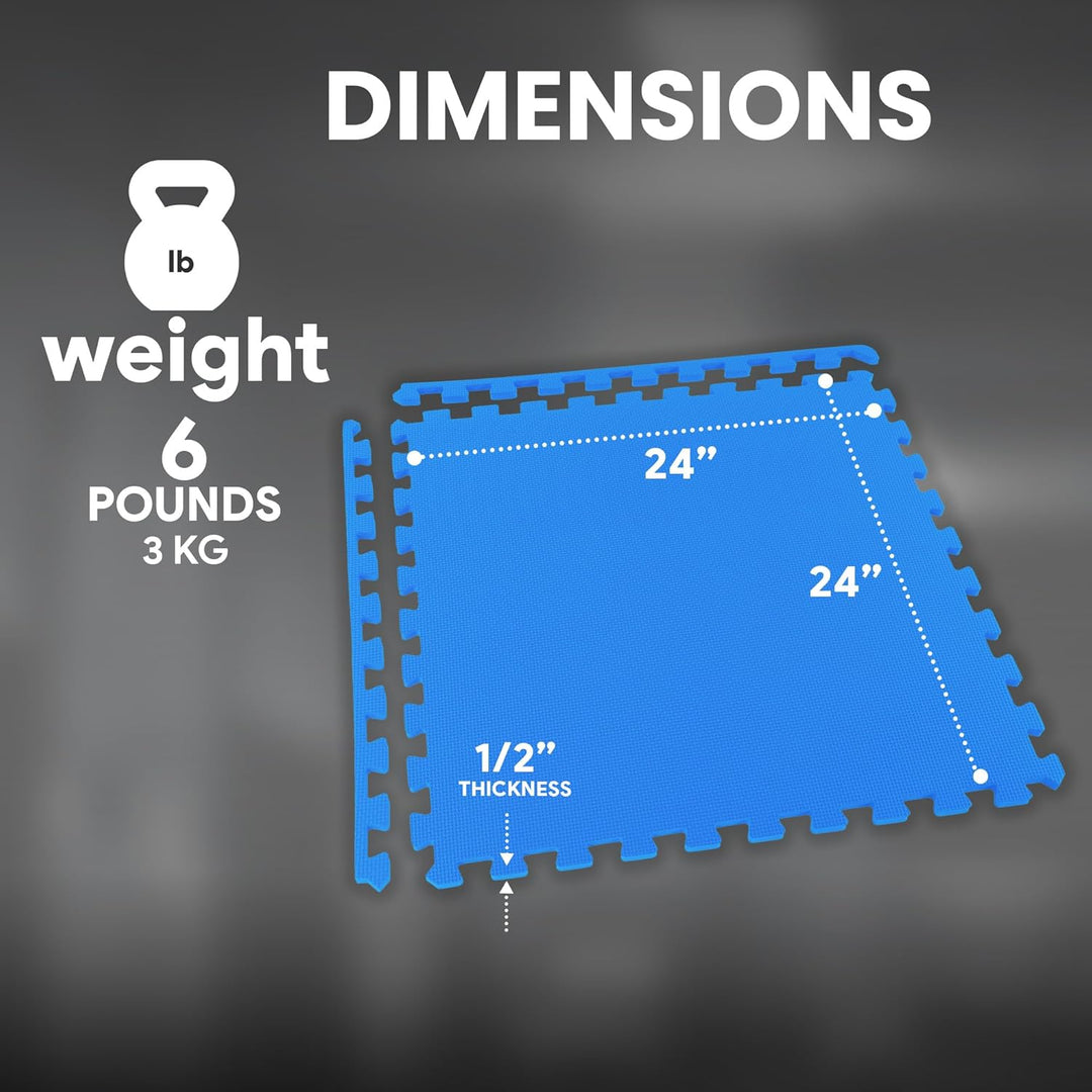 BalanceFrom Puzzle-Trainingsmatte mit ineinandergreifenden EVA-Schaumstofffliesen für MMA, Gymnastik
