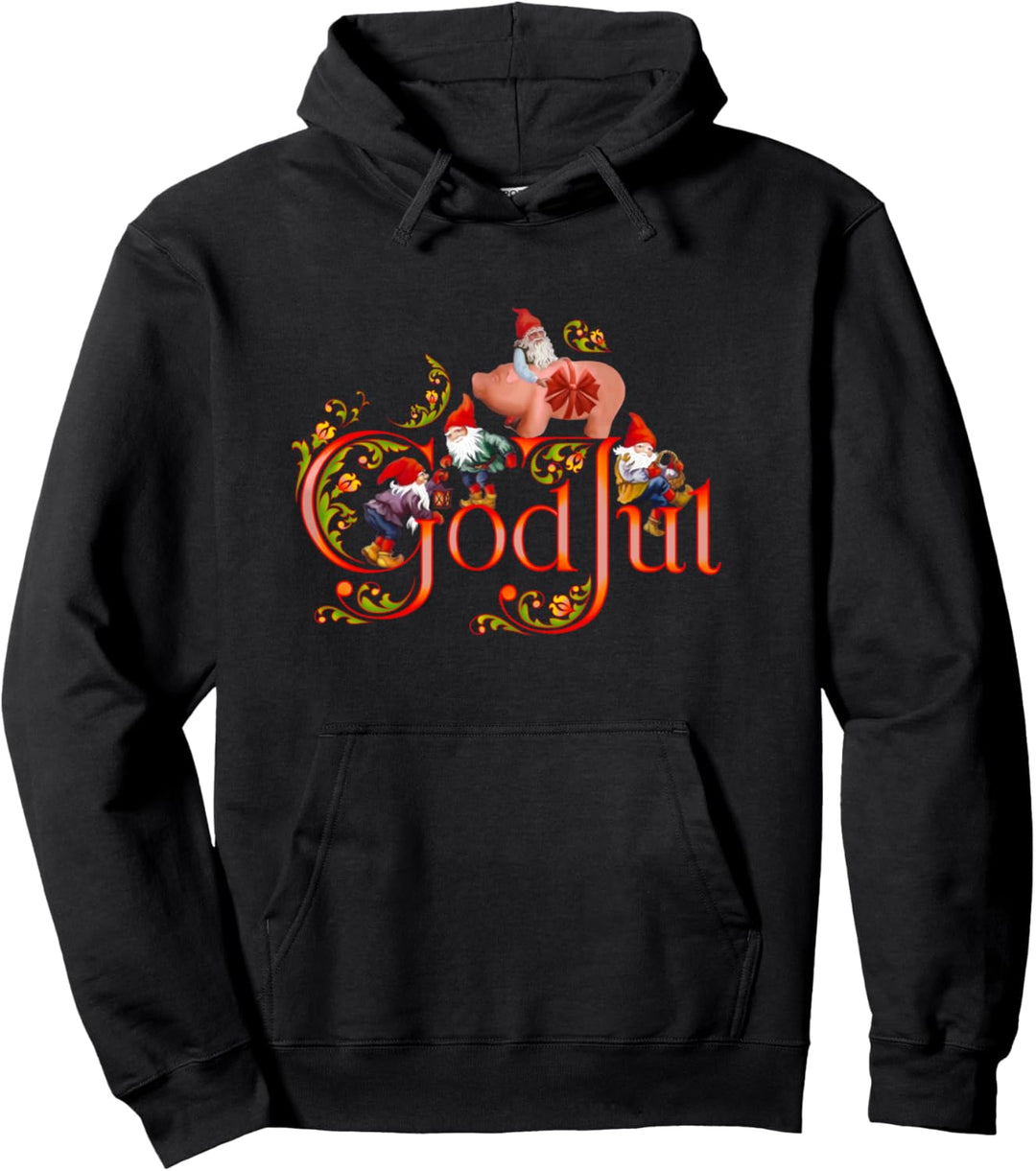 Skandinavischer Weihnachtsgott Jul Marzipan Schwein Pullover Hoodie
