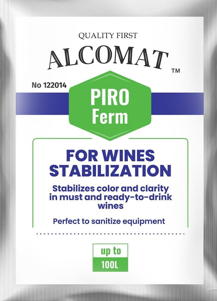 Weinset ALCOMAT-Box-L Weinhefe | Gärbehälter 15/17L | Gärröhrchen | Dichtgummi | Weinmessgerät | Wei