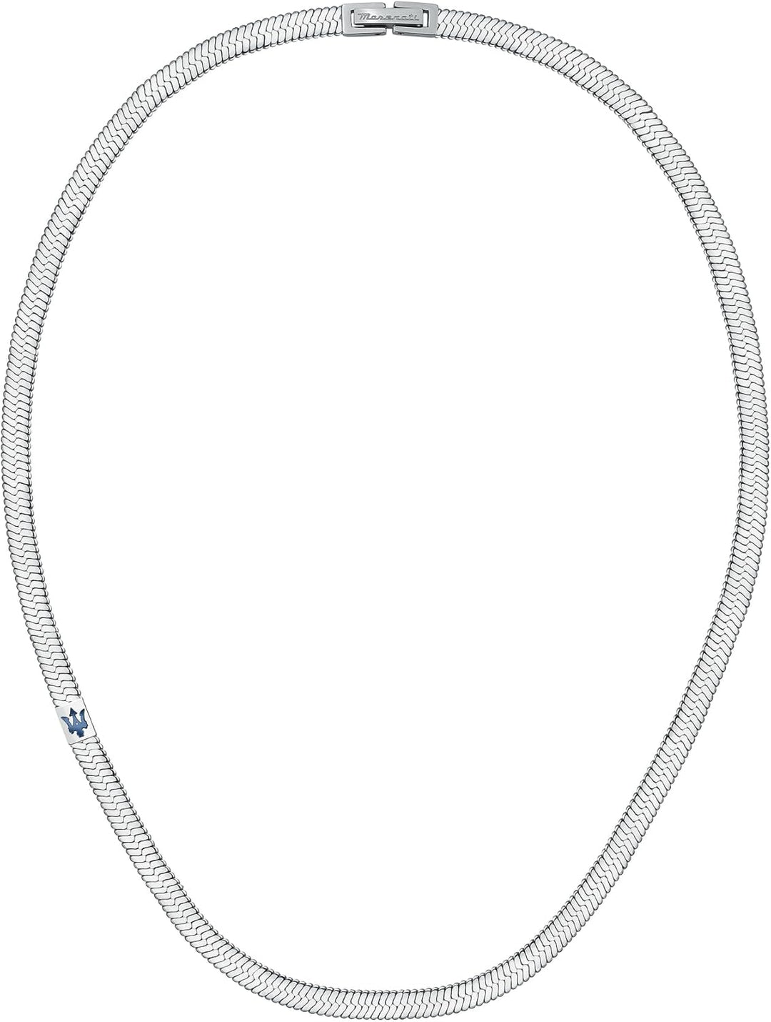 Maserati Iconic Herren Halskette aus Stahl, blau IP - JM422AVD14