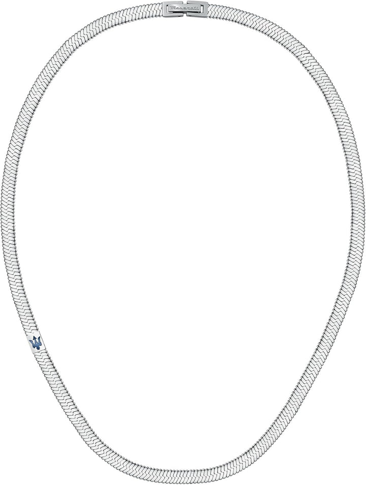 Maserati Iconic Herren Halskette aus Stahl, blau IP - JM422AVD14