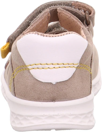 Superfit Baby Jungen Lagoon Sandale Knöchelriemen, Beige Gelb 4000