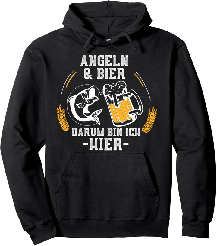 Männertag Bier Geschenk Fischen Angeln Pullover Hoodie