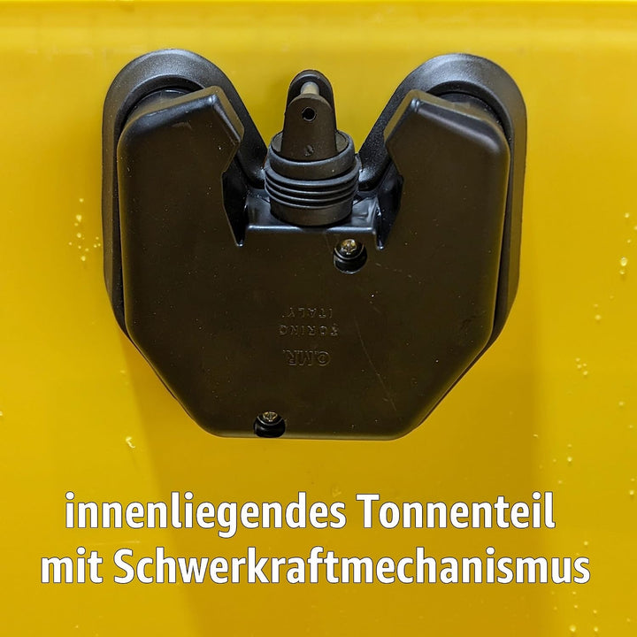 Sulo 120 Liter Müllbehälter Mülltonne Abfalltonne + Schloss | Grau | Für alle DIN-Kammschüttungen |M