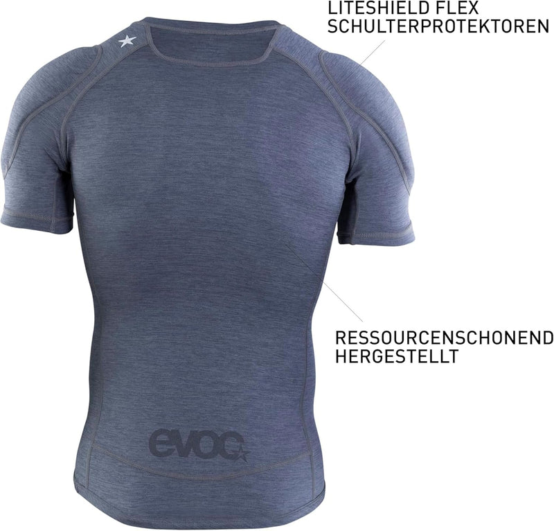 EVOC Enduro Shirt, Protektorenhemd (LITESHIELD Flex Schulterprotektoren, S.Leisure(TM) Stretch-Mater