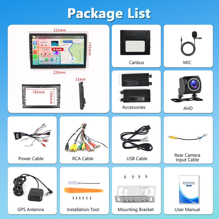 2GB+64GB 8 Core Autoradio für Fiat Bravo 2008-2013 mit Wireless Carplay Android Auto, Android Car St