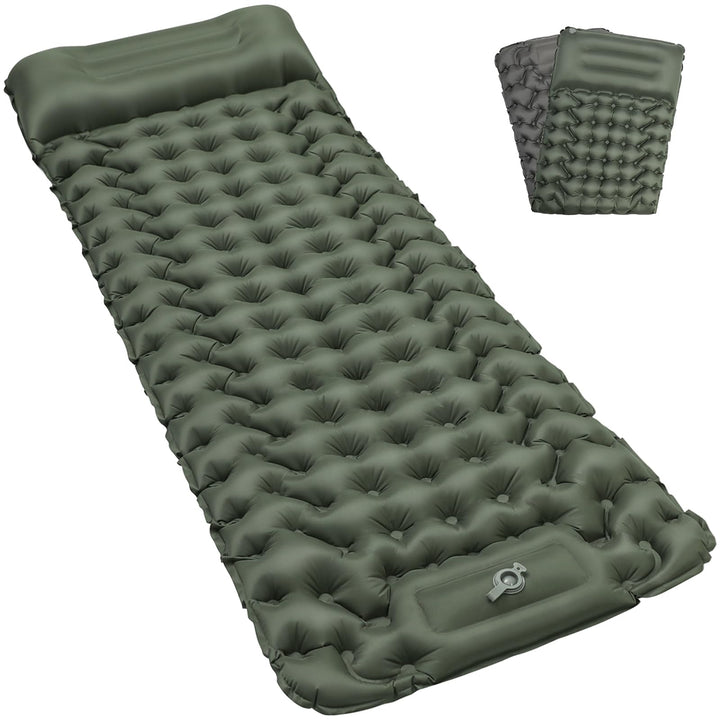 Satisure Wasserdicht Isomatte Camping Aufblasbare Matratze Outdoor, Ultraleicht Luftmatratze mit Fus