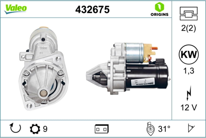 VALEO 432675 Anlasser