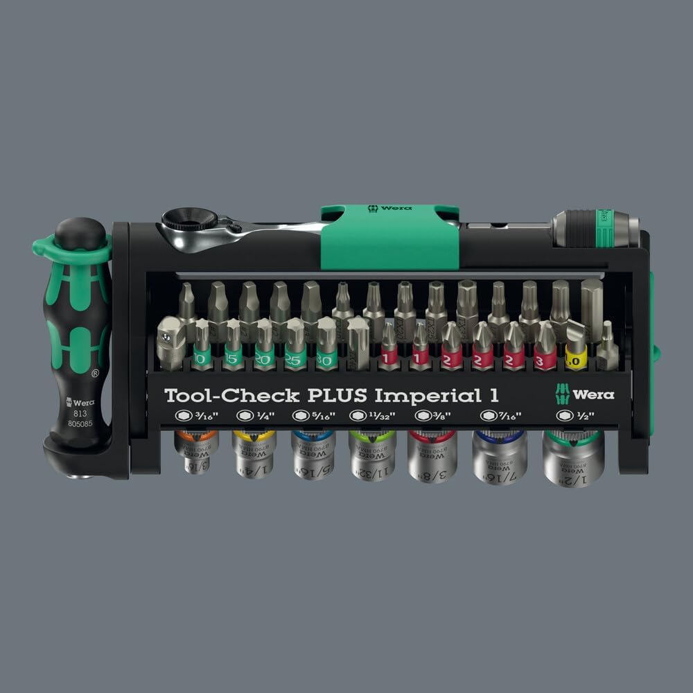 Wera 05049060001 Tool-Check PLUS Imperial 1, 39-teilig, Tool-Check PLUS Imperial 1