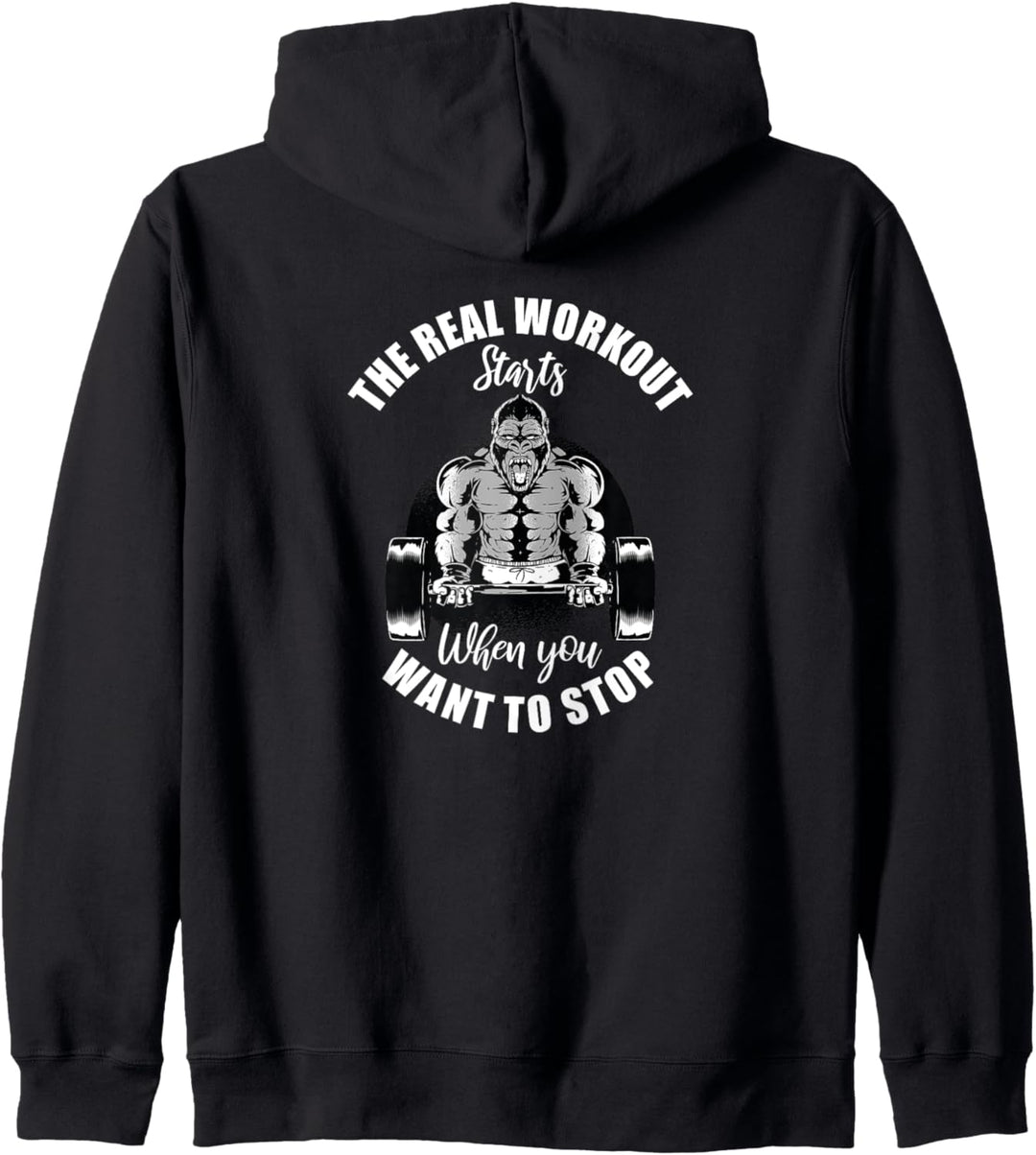 Workout Starts - Beste Trainings Equipment Geschenkidee Kapuzenjacke