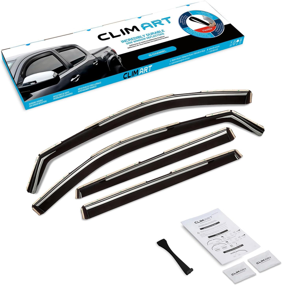CLIM ART Windabweiser für Nissan X-Trail 2014-2020 Autofenster Regenschutz, Regenabweiser, Integrier