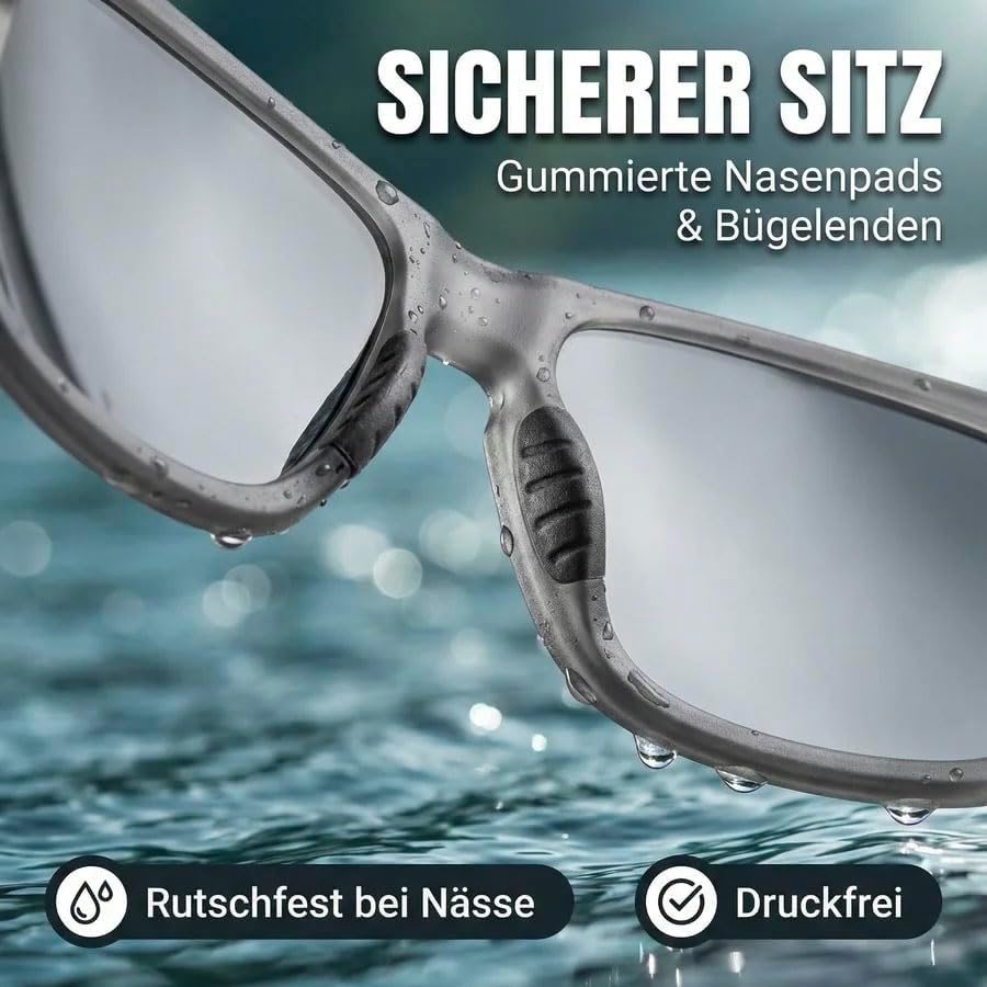 Zite Fishing Polarisationsbrille | Culo | Polbrille Angeln verspiegelt, UV400 & Schwimmfähig | Ultra