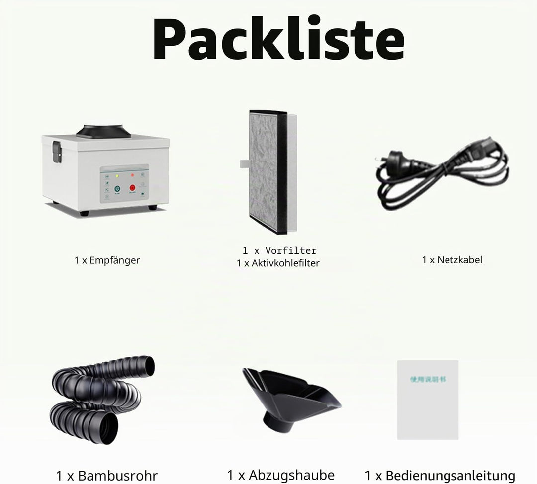 Lötabsaugung 45W, Lötrauchabsaugung mit Aktivkohlefilter, Lötrauchabsorber Desktop Mobil Rauchabsaug