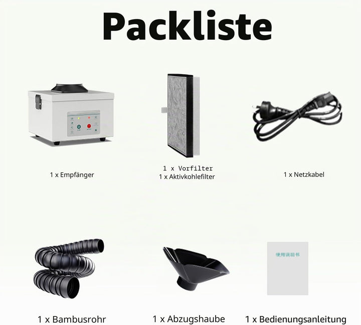 Lötabsaugung 45W, Lötrauchabsaugung mit Aktivkohlefilter, Lötrauchabsorber Desktop Mobil Rauchabsaug