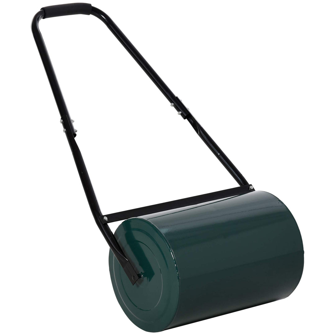 Outsunny Rasenwalze Gartenrolle Gartenwalze mit U-Griff 31 cm Durchmesser 30 cm Arbeitsbreit 40 L Wa