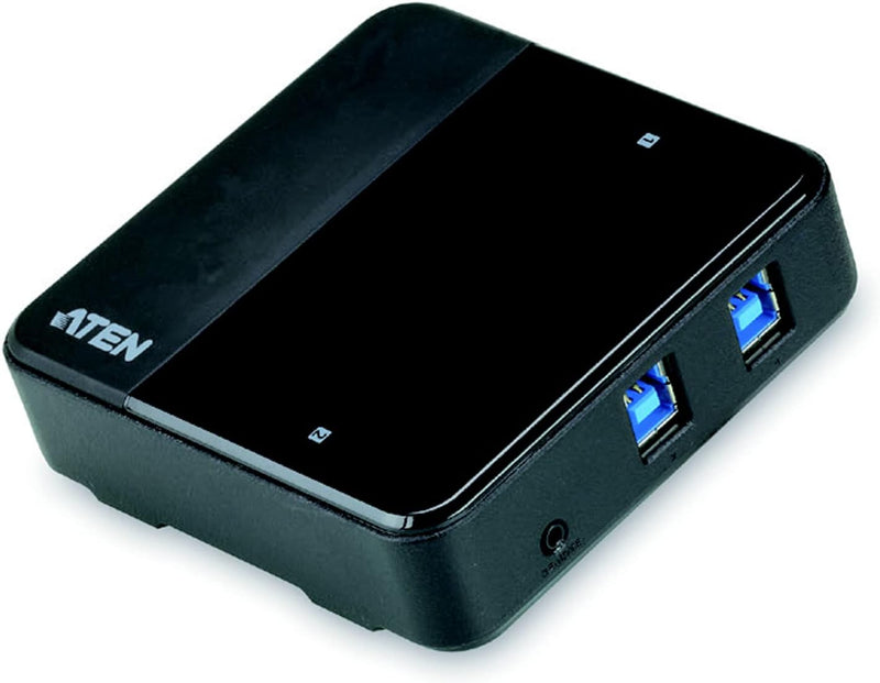 Aten US234-AT USB 3.0-Peripheriegeräte-Switch mit 2-Port schwarz Single, Single