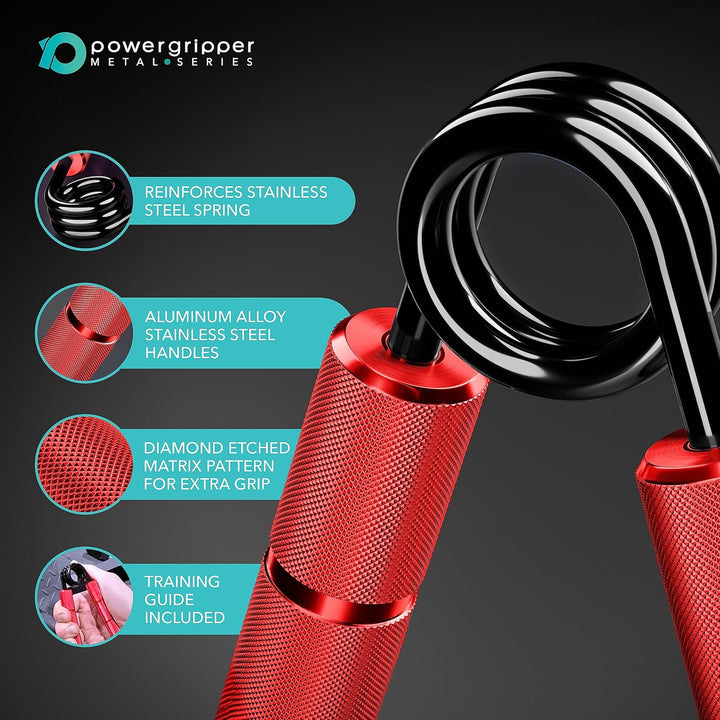 RPM Power PowerGripper Metall Handmuskeltrainer - (50lbs - 400lbs) für das Training von Griffen, Han