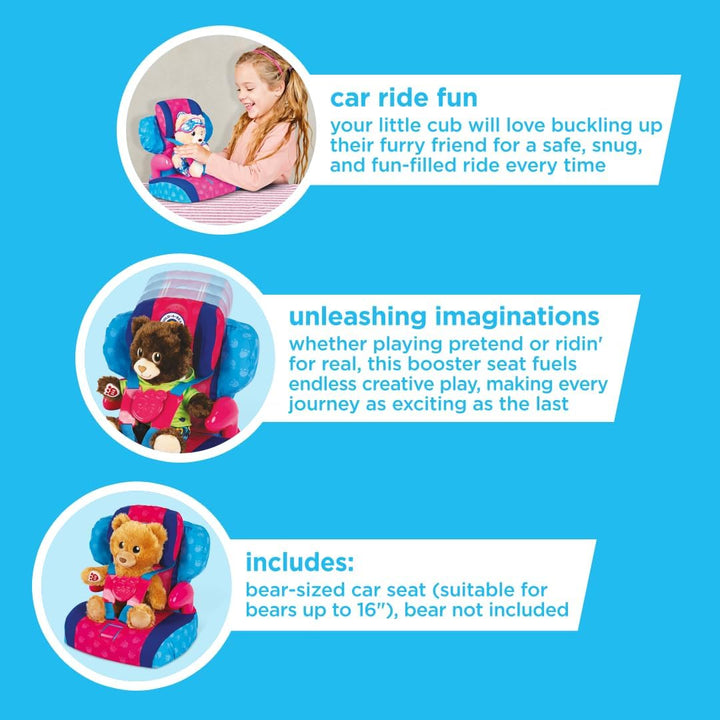 Casdon Build-A-Bear Workshop Furry Friend Toy Car Booster Seat