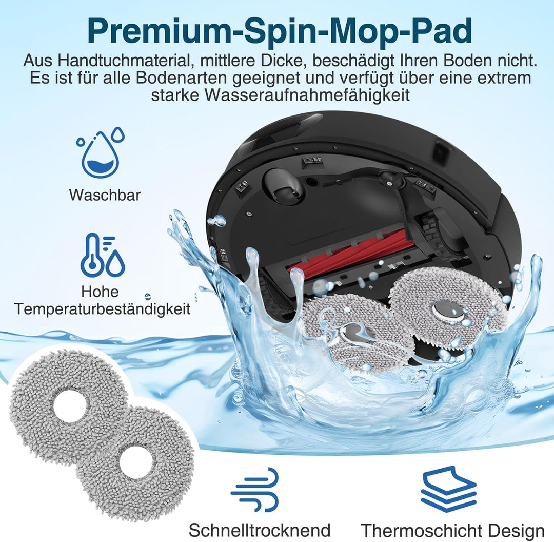 22 Stück Zubehör für Roborock Qrevo S/Qrevo Pro/Qrevo Max V Saugroboter, Qrevo S/Qrevo Pro/Qrevo Max