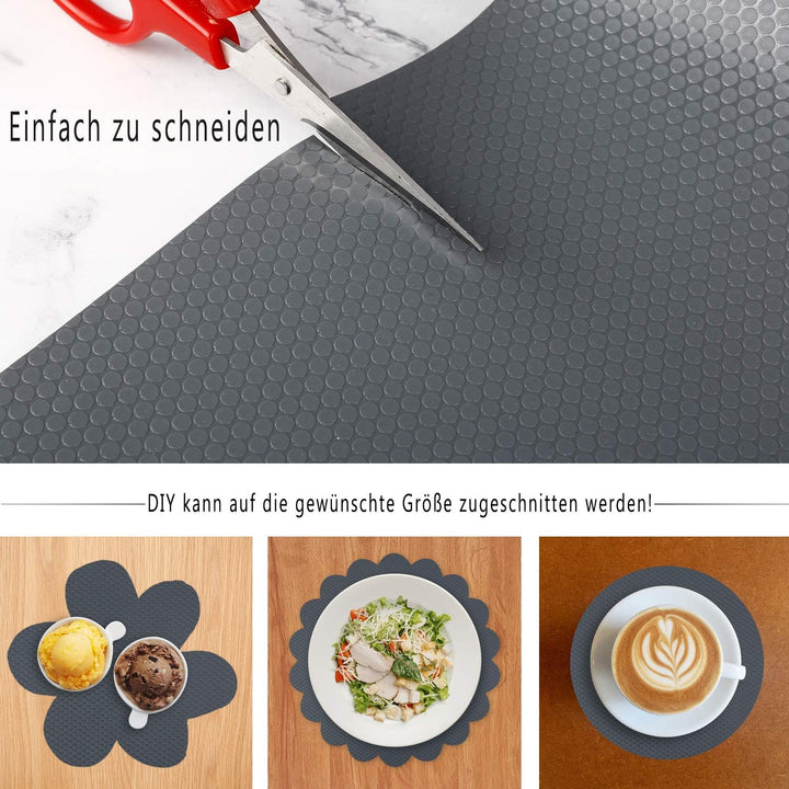 Shelf Liner Küchenschubladenmatten nicht klebende EVA-Material-Kühlschrankauskleidungen mit wasserdi