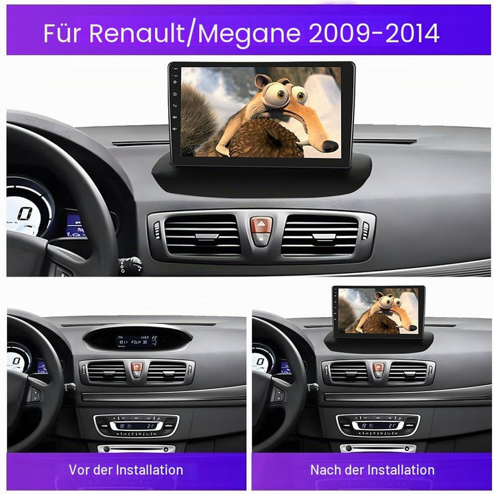 Hikity 2+64G 9" Android Autoradio für Renault Megane 3 2009-2014 | Wireless Carplay Autoradio 2 DIN