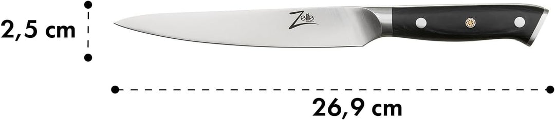 Zelite 15,2 cm Kochmesser, Profi Messer aus Deutschem Edelstahl, Universalmesser Japanisch Inspirier