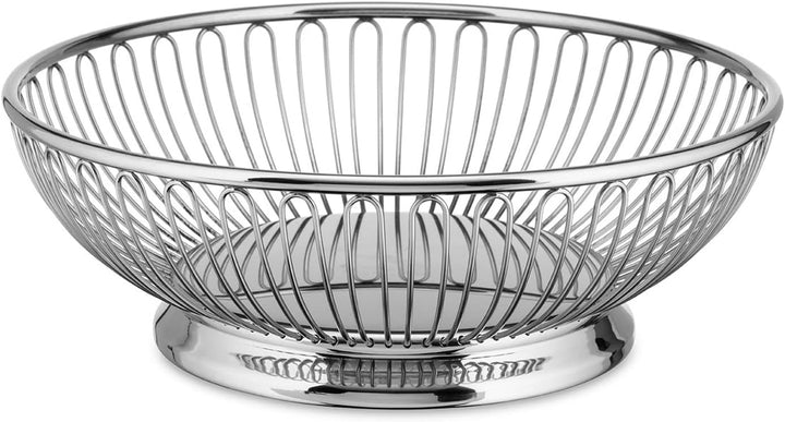 Alessi 826/20 - Runder Draht Design Korb aus Edelstahl 18/10, Poliert, mittel, mittel