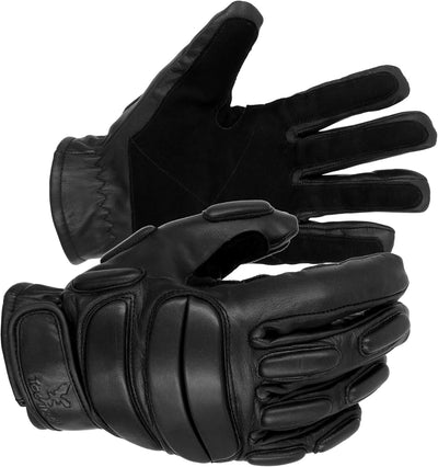 TacFirst Einsatzhandschuhe SEK 1 H006, 360° schnitthemmende Polizei, Security Handschuhe XXL Schwarz