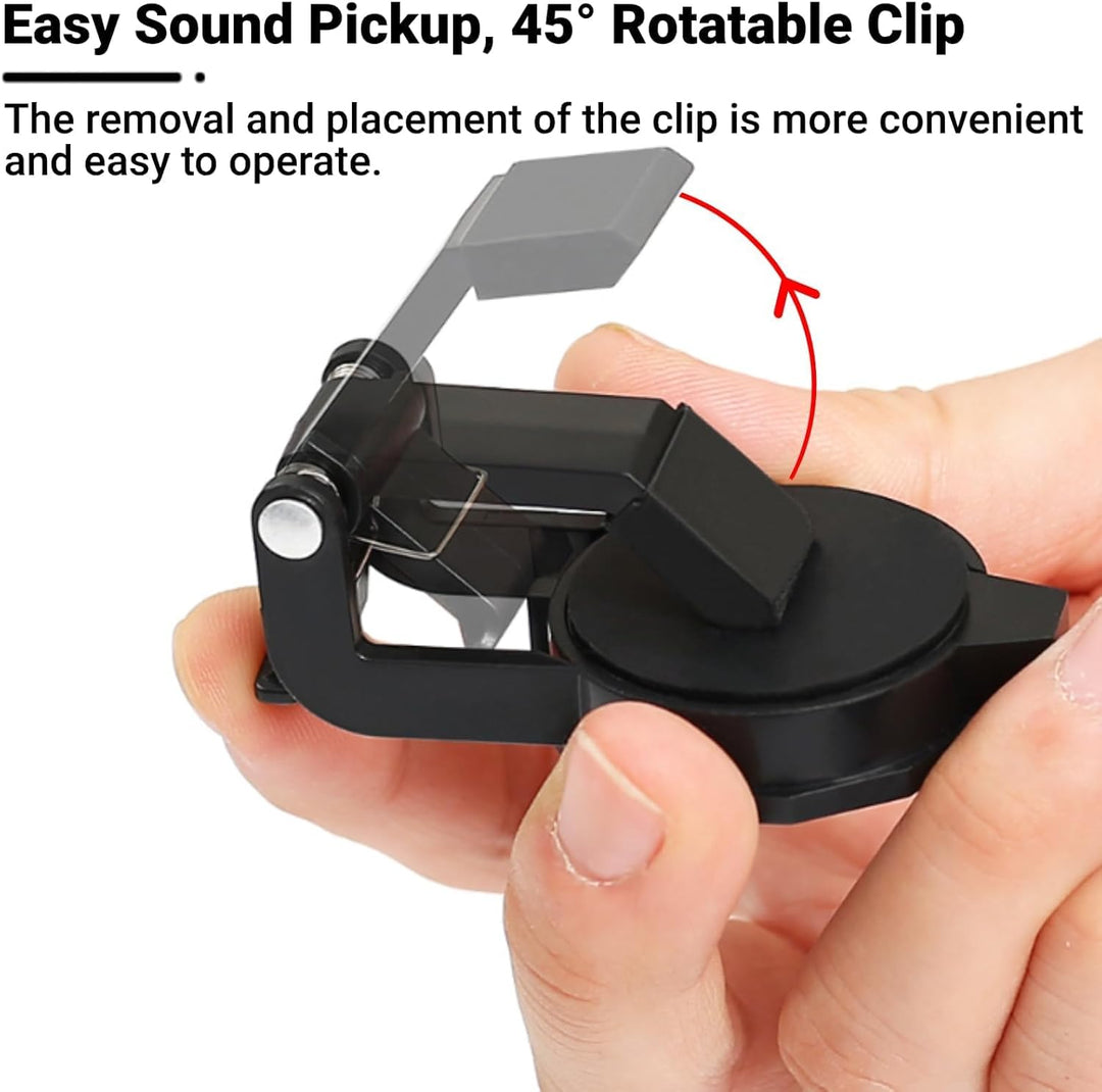Gitarren-Clip-On-Tonabnehmer, Kunststoff-Tonabnehmer für Akustikgitarre, Professioneller Folk-Gitarr