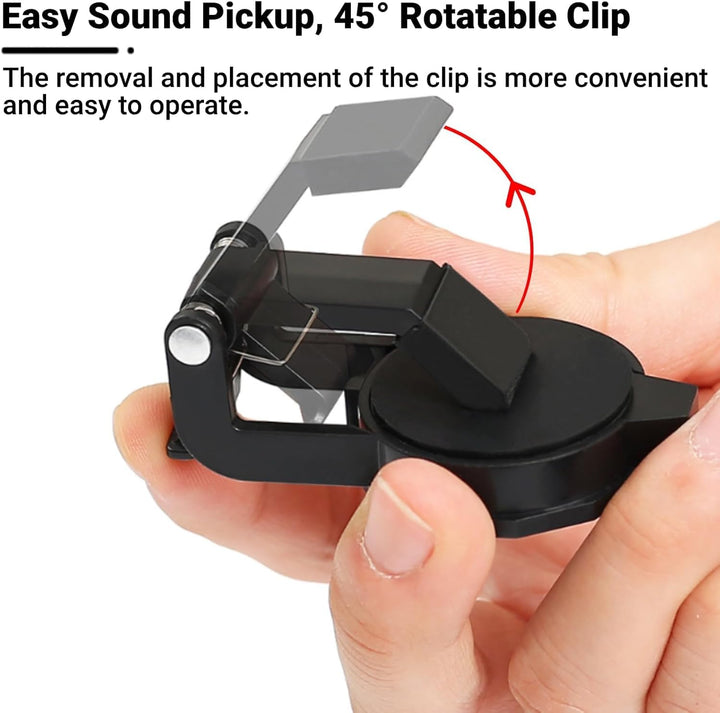 Gitarren-Clip-On-Tonabnehmer, Kunststoff-Tonabnehmer für Akustikgitarre, Professioneller Folk-Gitarr