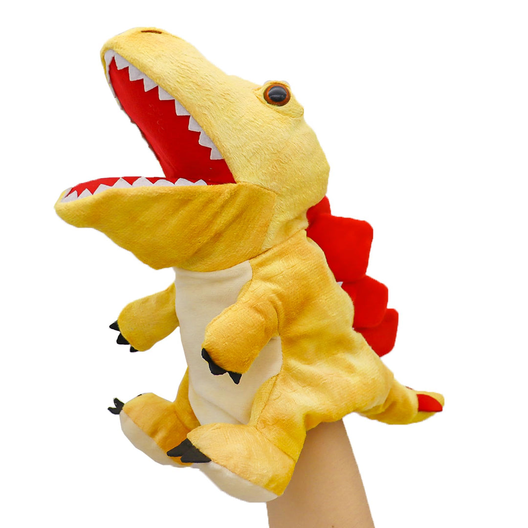 lilizzhoumax Stegosaurus Kuscheltier, Simuliertes Tier Dinosaurier Handpuppe aus Plüsch, Kawaii Nied