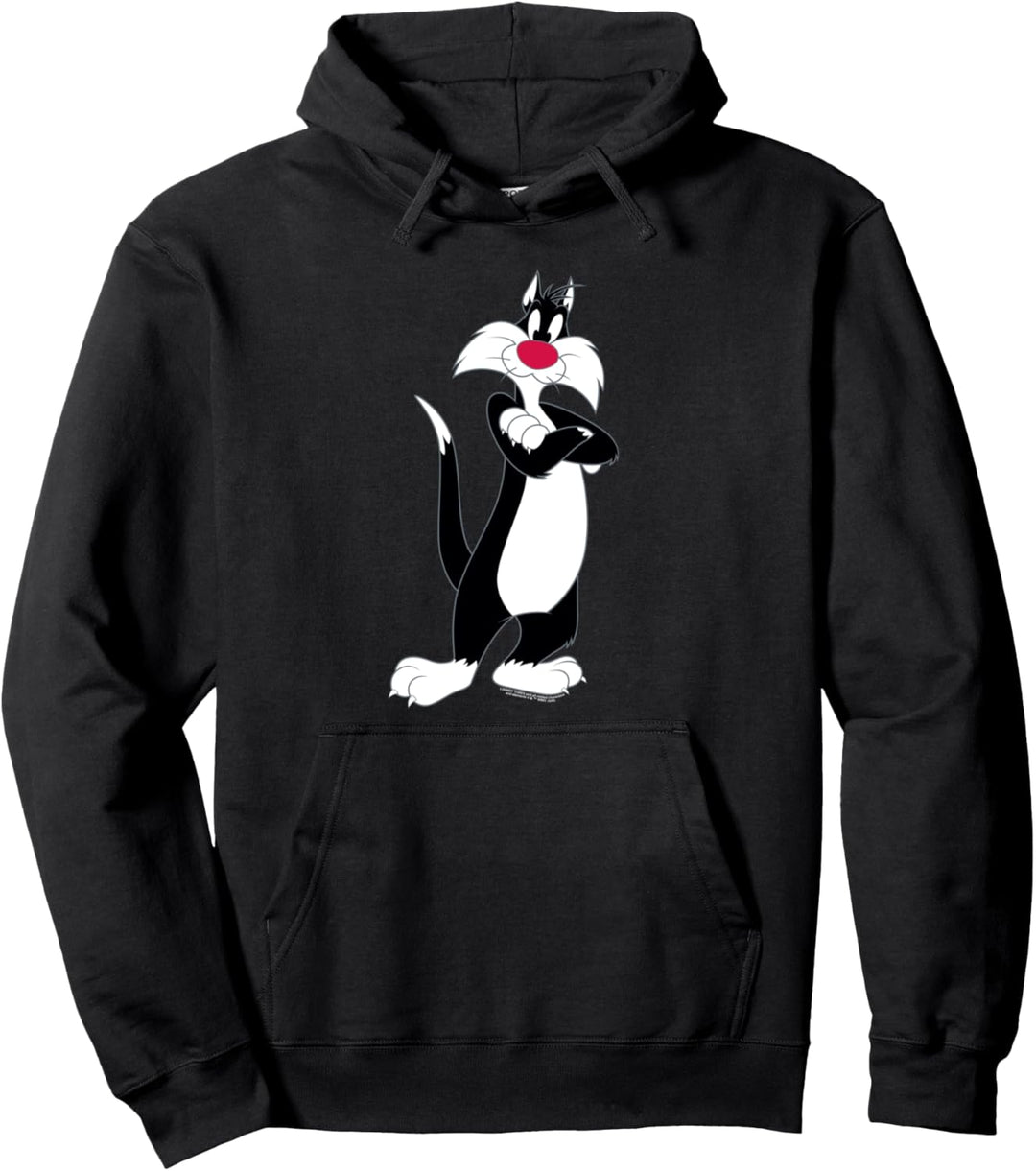 Looney Tunes Selvester Crossed Arms Pullover Hoodie