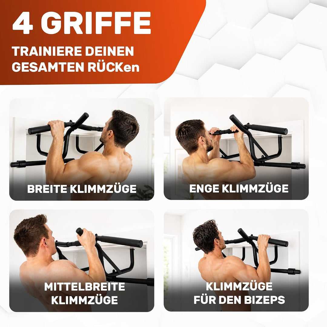 [NEU] Klimmzugstange Türrahmen [Klimmzugstange ohne Schrauben] Fitness Stange Pull Klimmzugstange Tü
