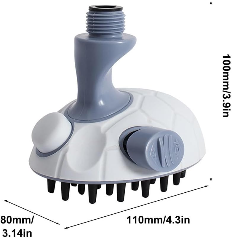 Haustier Duschkopf, Haustier Duschsprüher, Haustier-Badebürsten-Sprühset mit 4 Sprinkler-Adapter für