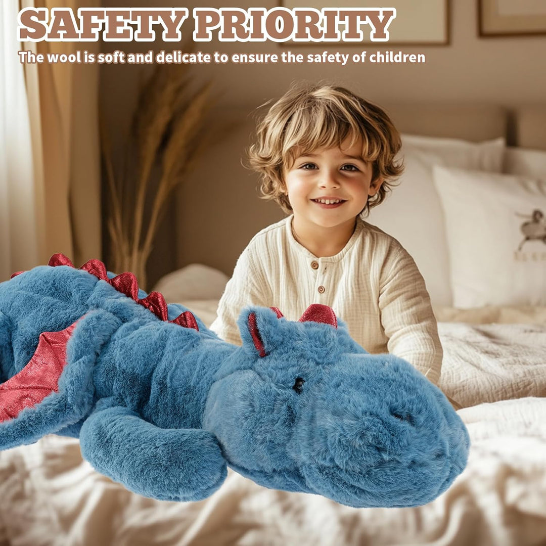 70-150 cm Kuscheltier Drache, Plüschtier Schlafkissen Grosse Weiche Lange, Riesige Plüschtier Flausc