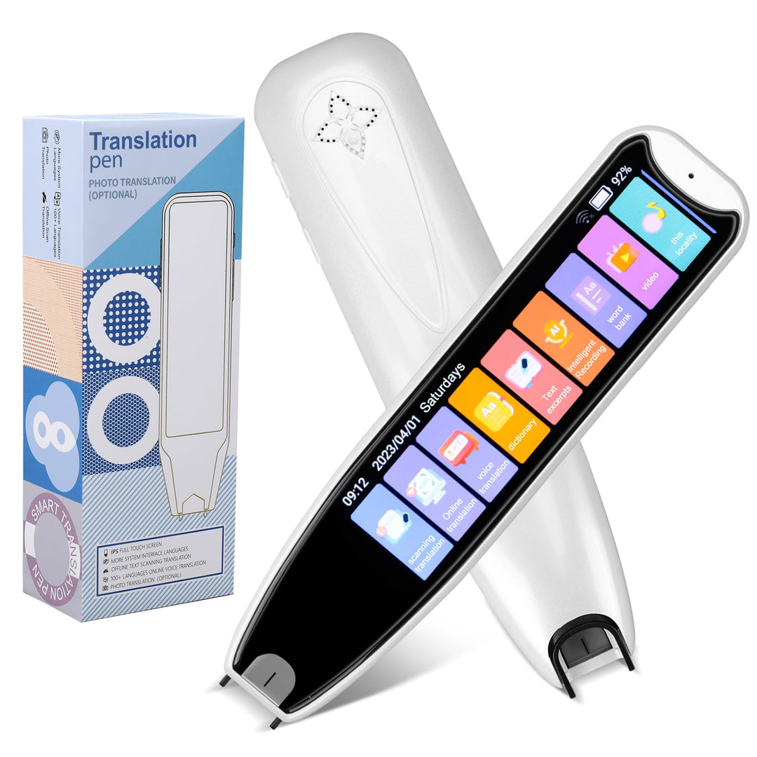 Scan Übersetzer Stift, Online 142 Sprachen Scan Reader Pen Lesestift mit 3,7 Zoll Touchscreen, Echtz