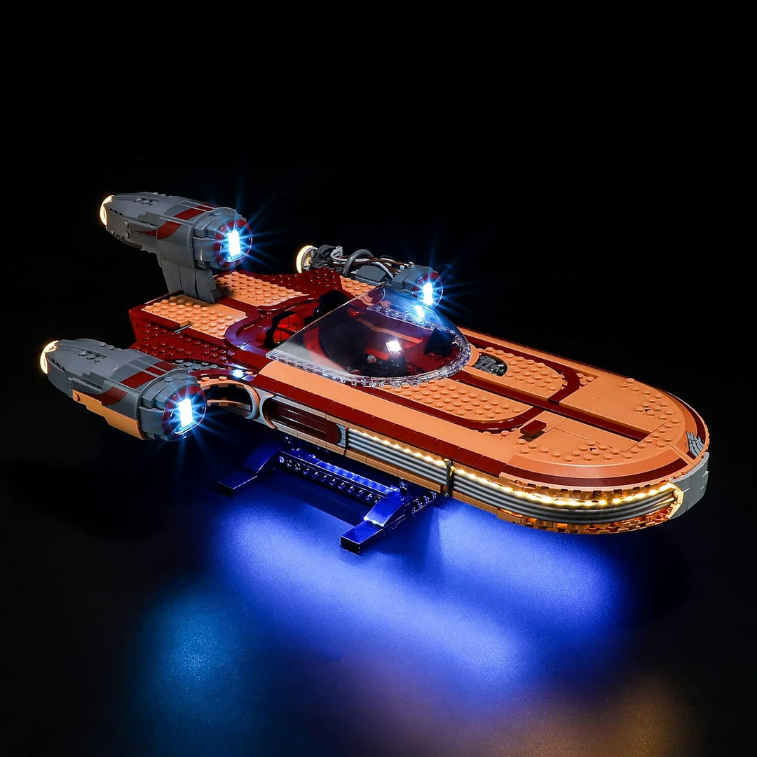 GEAMENT LED Licht-Set Kompatibel mit Lego Luke Skywalker's Landspeeder - Beleuchtungsset für Star Wa