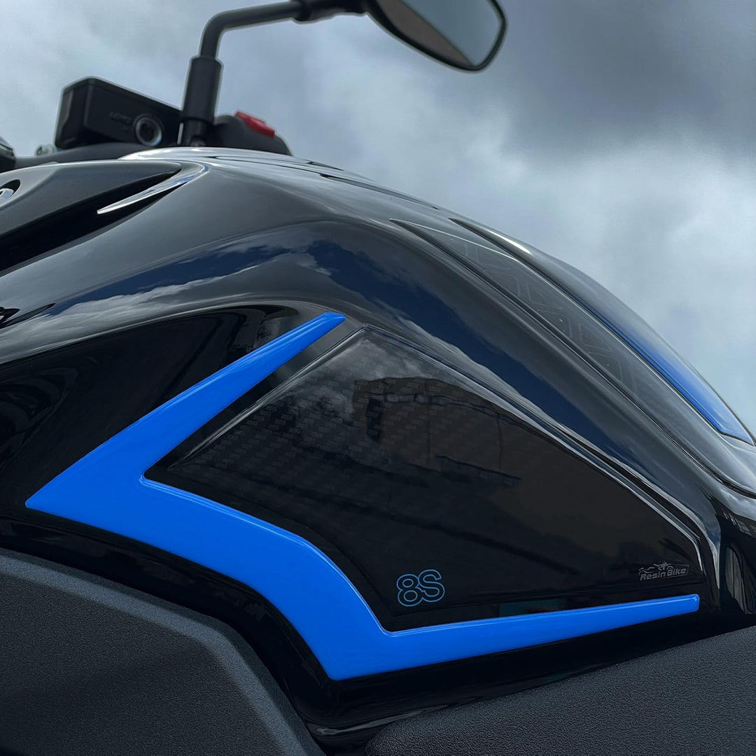 Resin Bike Aufkleber Motorrad Kompatibel Mit Suzuki GSX 8S 2023. Schutz Motorrad Seitenlichter Tank
