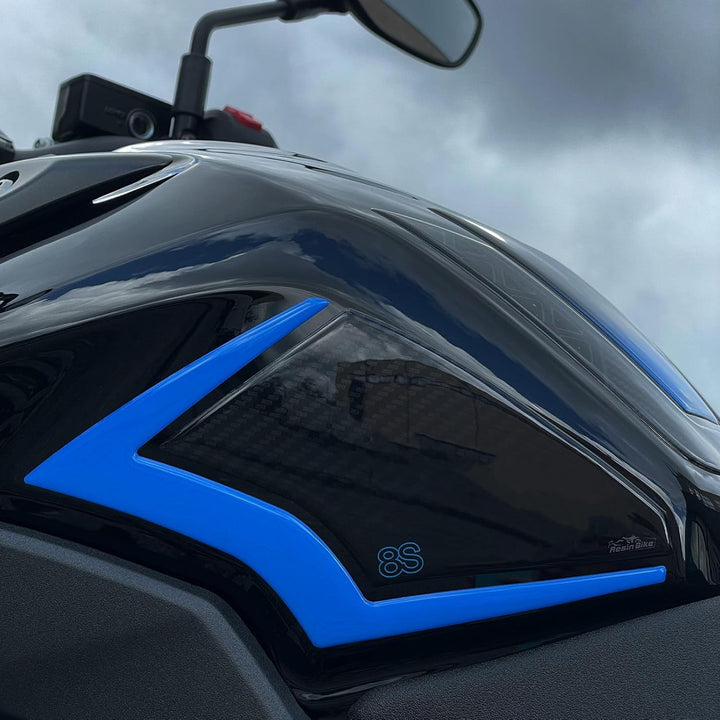 Resin Bike Aufkleber Motorrad Kompatibel Mit Suzuki GSX 8S 2023. Schutz Motorrad Seitenlichter Tank