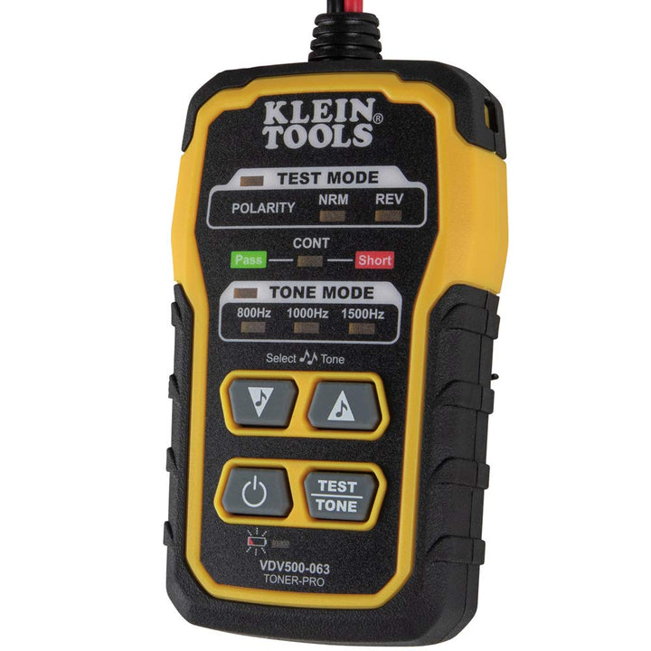 KLEIN TOOLS Tongenerator Leitungssucher, Toner-Pro, Telefon (RJ11 und RJ12), Daten (RJ45) Koax und w