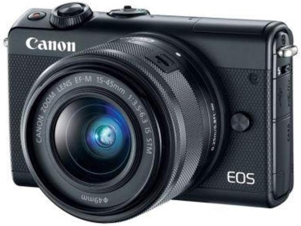 Canon EOS M100 SLR Digitalkamera - mit Objektiv (24,2 MP, Dual Pixel CMOS AF, DIGIC 7, Full-HD, Touc