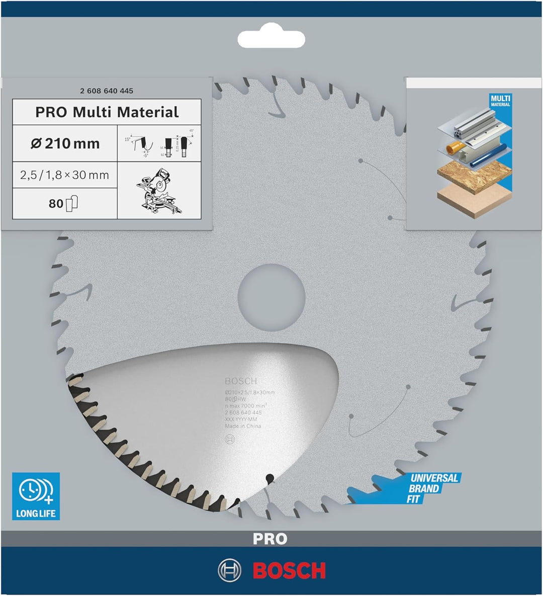 Bosch Accessories Bosch Professional 1x Kreissägeblatt Multi Material (für Multimaterial, Sägeblatt