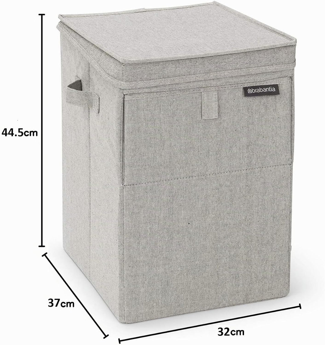 Brabantia - Wäschebox Stapelbar - Wäschekorb - Leicht zu befüllen und zu entleeren - Grosses Volumen