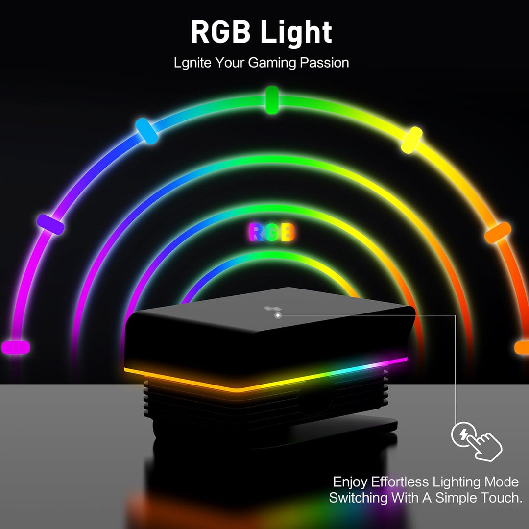 Magnetische Ladestation für Logitech G Pro X Superlight 2 / Razer Viper V3 Pro, RGB Maus Ladegerät m