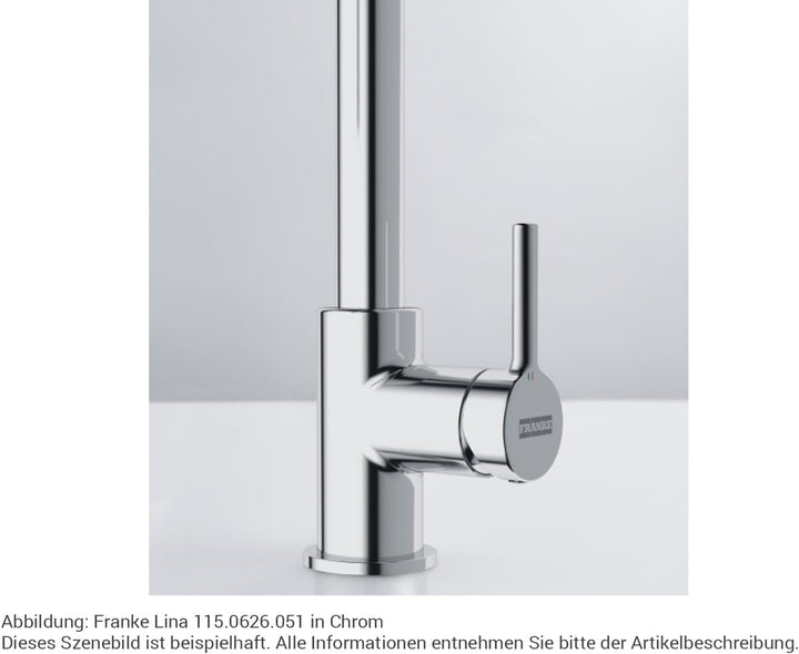 Franke 115.0626.055 LINA PULL-OUT Einhebelmischer, Onyx